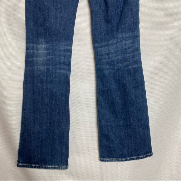 ReRock for Express Barely Boot Stretch Womens Blue Denim Jean Size 6 R - Picture 6 of 13